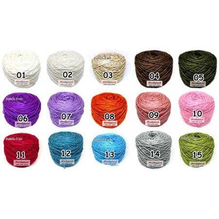 🎐🎐ไหมอินโด (Indo Silk) สีพื้น / สีเหลือบ   น้ำหนัก 100 กรัม    (10039)(52)