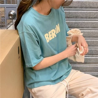 Korean เสื้อยืด💕 BERLIN💕 สไตส์เกาหลี เสื้อยืดงานดี สีสวย เนื้อผ้าดี ลายสกีน BE570