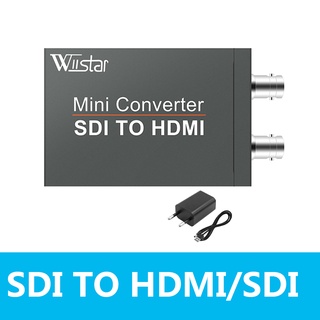 SDI to HDMI Converter, SDI to HDMI Audio De-embedder Support 3G-SDI, HD-SDI, SD-SDI SDI Loopout (Black)