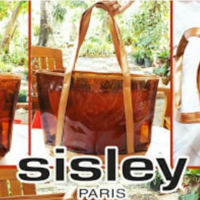 กระเป๋า SISLEY กระเป๋าสะพายสีชาใบใหญ่