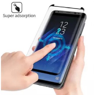 ฟิล์มกระจกนิรภัย(กาวเต็มแผ่น) เอส8 ขอบโค้ง สีดำ Full Glue Tempered Glass for Samsung Galaxy S8 Black