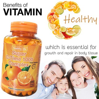 🔥🔥Vitamin C time 1000 mg Super C ขนาด 150 เม็ด Exp.12/2025