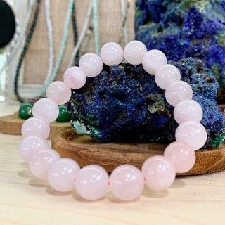 กำไลข้อมือ โรสควอตซ์ Rose Quartz หินแห่งความรัก *หินแท้ ธรรมชาติ*