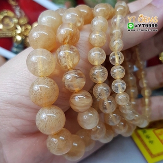 สร้อยข้อมือหินเศรษฐี หินเศรษฐีแท้ ขนาดหิน 10 mm YTG-8868