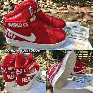 รองเท้าAir Force 1 x Supreme High Red Size37-45 *ส่งฟรีKerry*