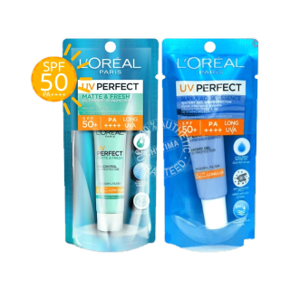 (ขายส่ง70฿) ครีมกันแดด ลอรีอัล ยูวี เพอร์เฟ็คท์ L’OREAL PARIS UV Perfect Matte&Fresh / Super Aqua / Rosy White 50+PA++++