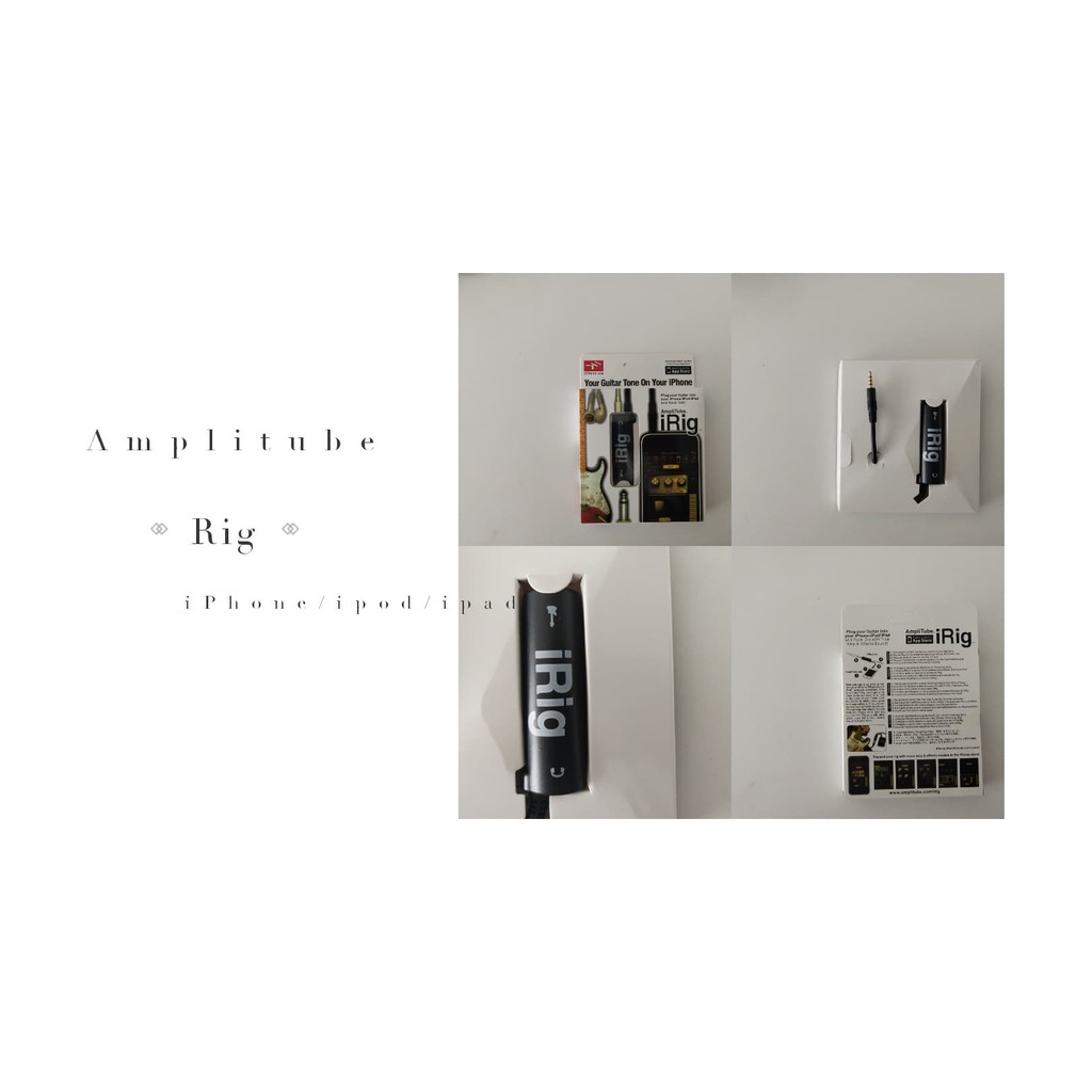 iRig AmpliTube Effect Guitar อุปกรณ์เพิ่มเอฟเฟคเสียงต่อกีต้าร์ กับ iphone (Black)