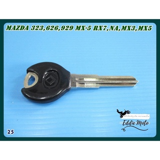 MAZDA 323 626 929 MX-5 RX7 NA MX3 MX5 BRAVO ASTINA EUNOS MASTER KEY (25)  // กุญแจเปล่า กุญแจรถยนต์ สีดำ