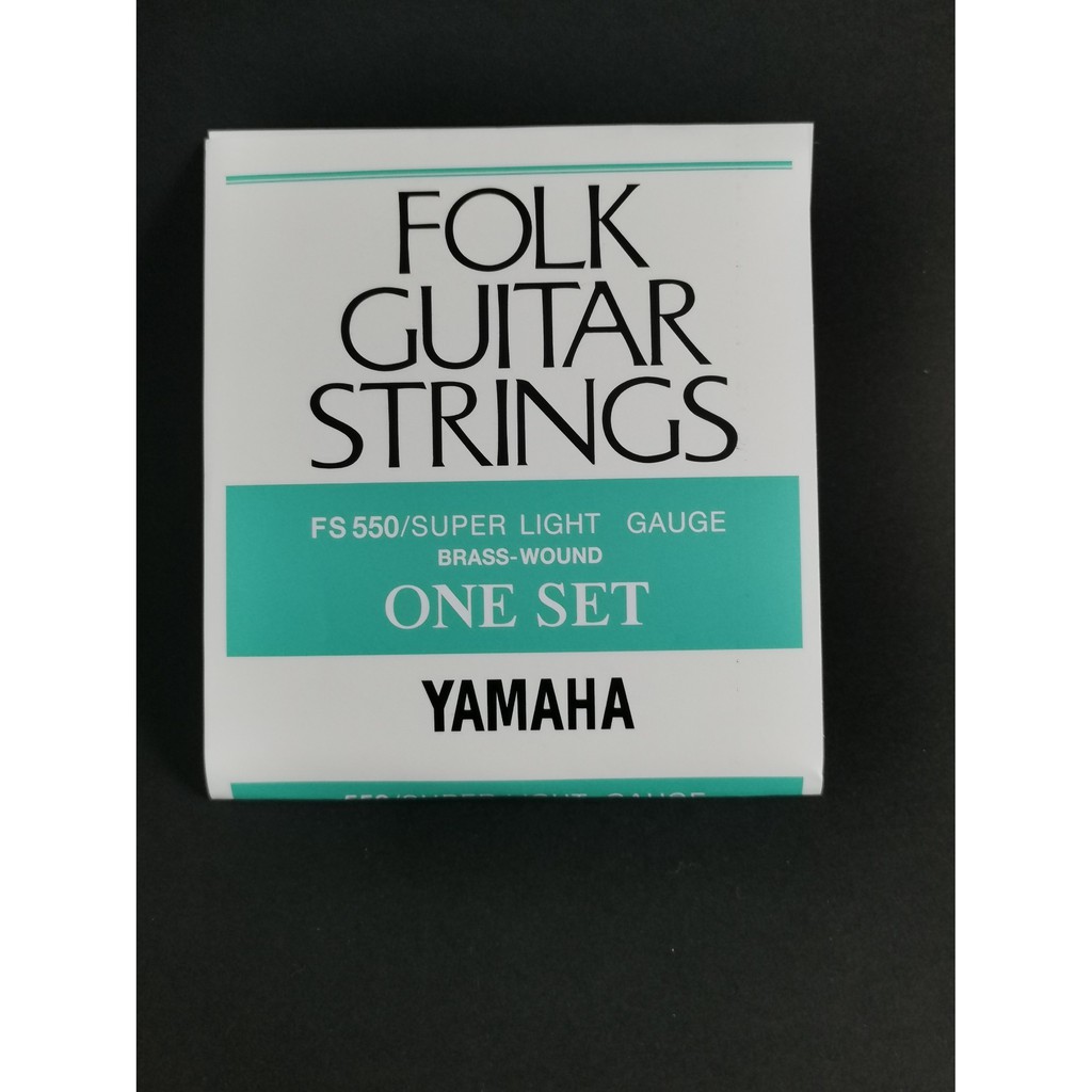 สายกีตาร์โปร่ง YAMAHA ของแท้ [Made in Japan] 1ชุด6เส้น แถมปิ๊ก1ตัว