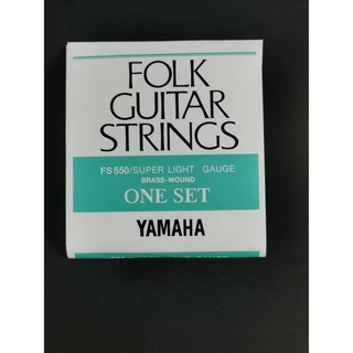 สายกีตาร์โปร่ง YAMAHA ของแท้ [Made in Japan] 1ชุด6เส้น แถมปิ๊ก1ตัว