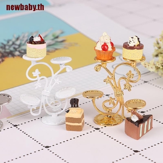 【newbaby】ชั้นวางผลไม้จิ๋ว 1/12 สําหรับบ้านตุ๊กตา Diy