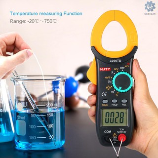 อุปกรณ์มัลติมิเตอร์M &amp; S Njty มัลติมิเตอร์แบบดิจิตอล 4000 Counts Auto Range พร้อม Ncv Test Ac / Dc