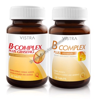 VISTRA B-Complex วิสทร้า วิตามินบี บีรวม วิตามินรวม นักเรียน นักศึกษา วัยทำงาน บำรุงร่างกาย สดชื่น