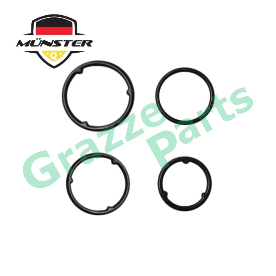 (4 ชิ้น) Münster Timing Gear Cover ปั๊มน้ํามัน Oring O แหวนยางชุดสําหรับ Toyota Innova 1TR-FE Fortun