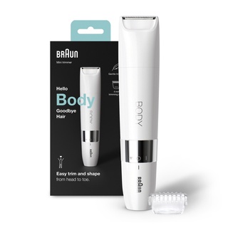 Braun เครื่องถอนขนไฟฟ้าบราวน์รุ่น BS 1000 (Body Mini Trimmer Hair Removal)