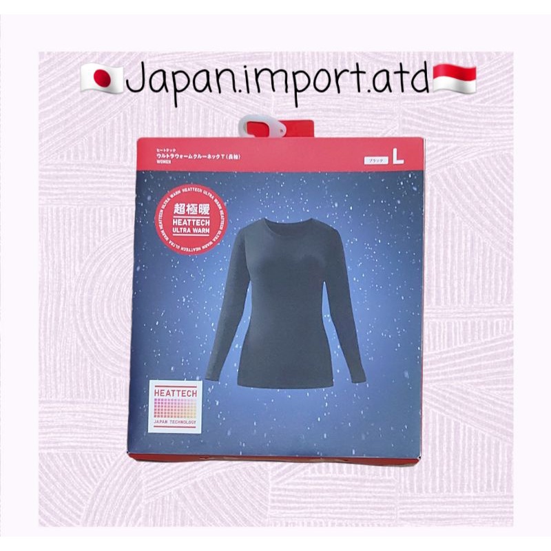 UNIQLO JAPAN ORIGINAL Heattech Ultra Warm คอกลม แขนยาว ไซส์ L WOMAN