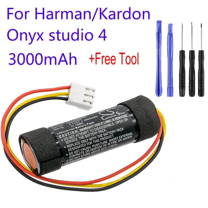 Cameron Sino ICR22650สำหรับ Harman/kardon Onyx Studio 4 3000MAh Mini Bluetooth Replacement Loudspeaker