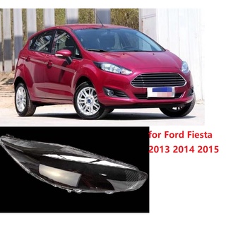 ฝาครอบเลนส์ไฟหน้า แบบใส สําหรับ Ford Fiesta 2013 2014 2015 1 คู่