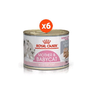 พร้อมส่ง Royal canin Mother&Baby cat อาหารเปียกลูกแมวและแม่แมว มูสนิ่ม กินง่าย เสริมภูมิคุ้มกัน 195 กรัม (EXP: 11/2023)
