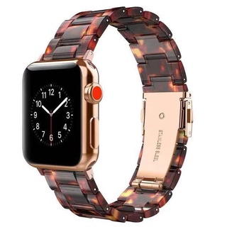 สายนาฬิกาข้อมือเรซิ่น แฟชั่น แบบเปลี่ยน สําหรับ Apple Watch iWatch 7 6 5 4 3