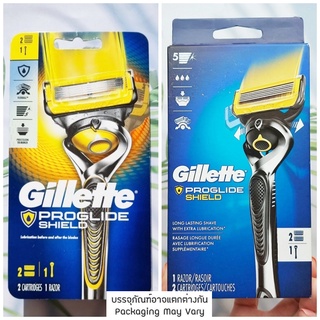 ชุดมีดโกน ยิลเลตต์ ProGlide Shield 1 Razor + 2 Blade Refills (Gillette®)