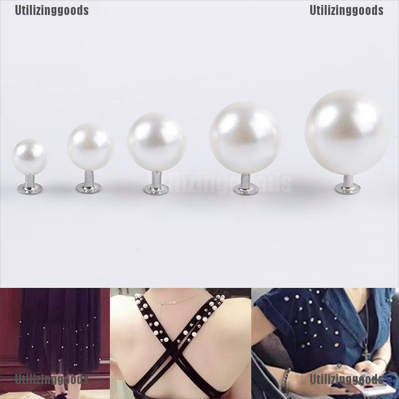 Utilizinggoods กระดุมมุก สําหรับตกแต่งกระเป๋า หมวก