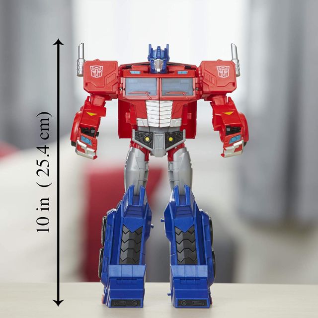 transformers toys optimus prime cyberverse ultimate class action