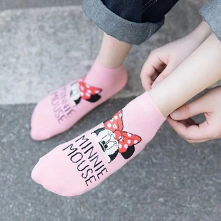พร้อมจัดส่ง-ถุงเท้ามิกกี้ มินนี่ DONAL DUCK10คู่ ***(คละสี คละลาย ตามรูป)***รุ่นใหม่WZ-MSL-1/2（10คุ่）