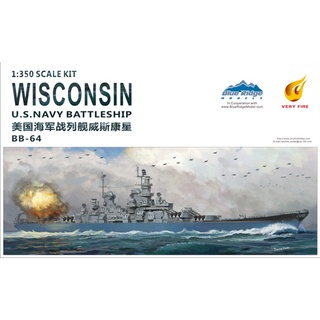 พลาสติก โมเดล ประกอบ VERY FIRE สเกล 1/350 USS WISCONSIN BB-64 (350912)