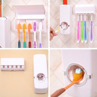 สินค้าพร้อมส่ เครื่องกดยาสีฟันศูนย์ยากาศ Toothpaste Dispenser พร้อมที่แขวนยาสีฟัน นวัฒกรรมยอดฮิตในยุโรปตอนนี้ T0275