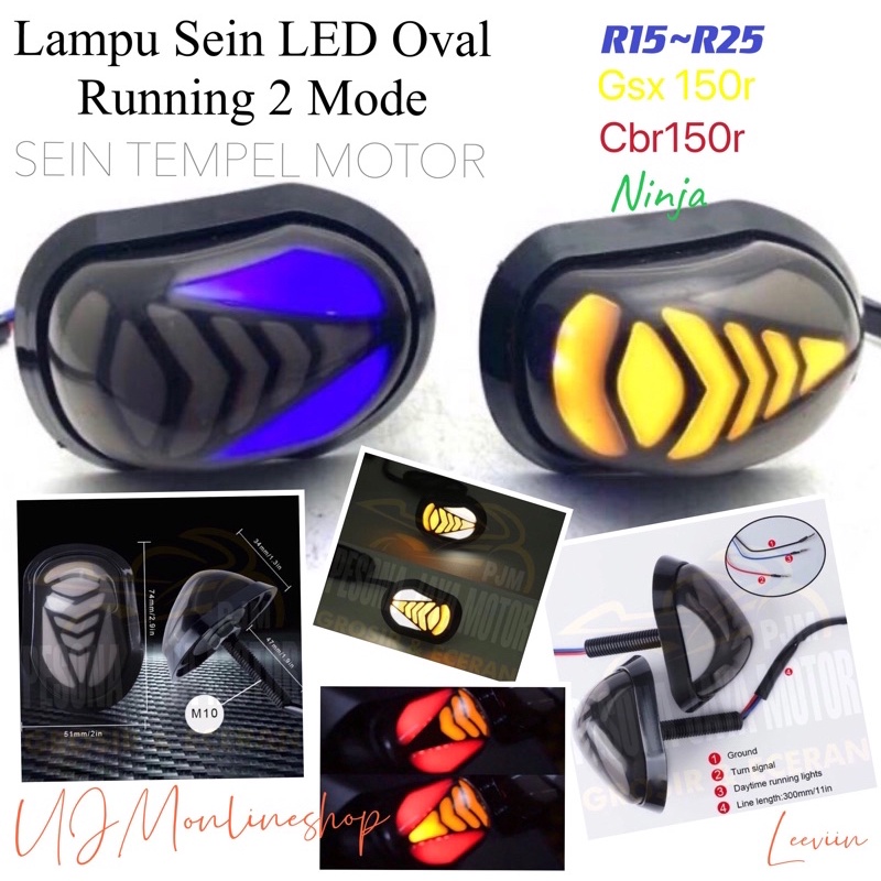 LOKAL CR-5404 ไฟเลี้ยว LED ติดไฟเลี้ยว LOval Running R15 v3/Cbr150r/Gsx150/Cbr thailand/Ninja 250