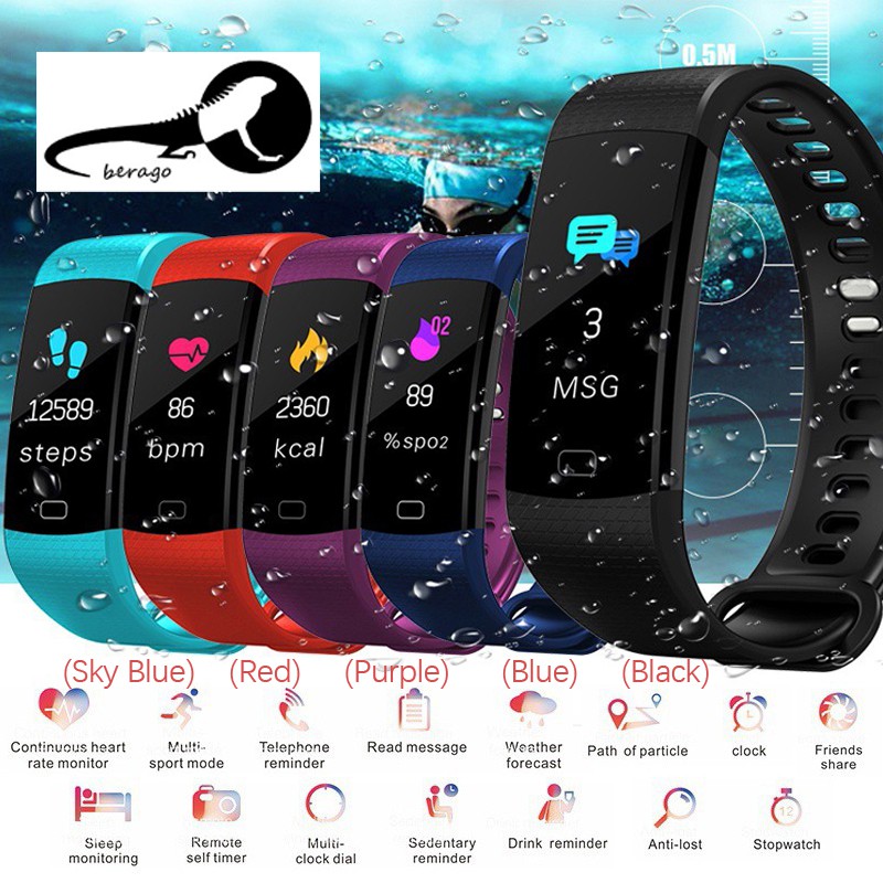 ☈Smart Watch Fitness Bracelet Tracker Blood Pressure Activity Heart