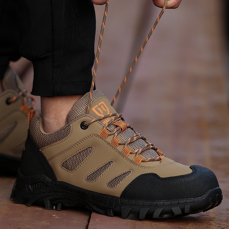 รองเท้าเซฟตี้ รองเท้านิรภัย ระบายอากาศได้ safety shoes หัวเหล็ก ป้องกันการชนและป้องกันการแทง