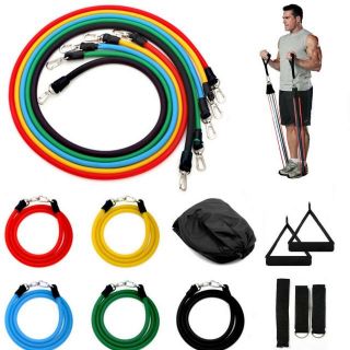 Multi function resistance band set ยางยืด ฟิตหุ่น 5 เส้น 5 ระดับ