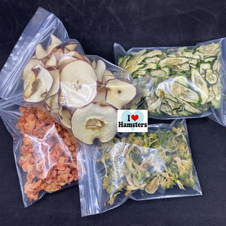 Homemade Dried Fruits / Veggi for Rodent 12g  ผัก / ผลไม้อบแห้งสำหรับสัตว์ฟันแทะ