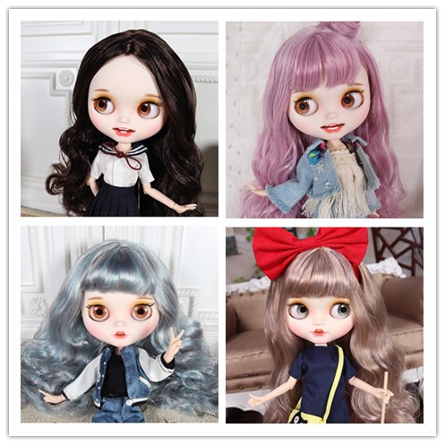 blythe doll ตุ๊กตาบลายธ์ ตุ๊กตา joint body matte face hair can be changed 30cm