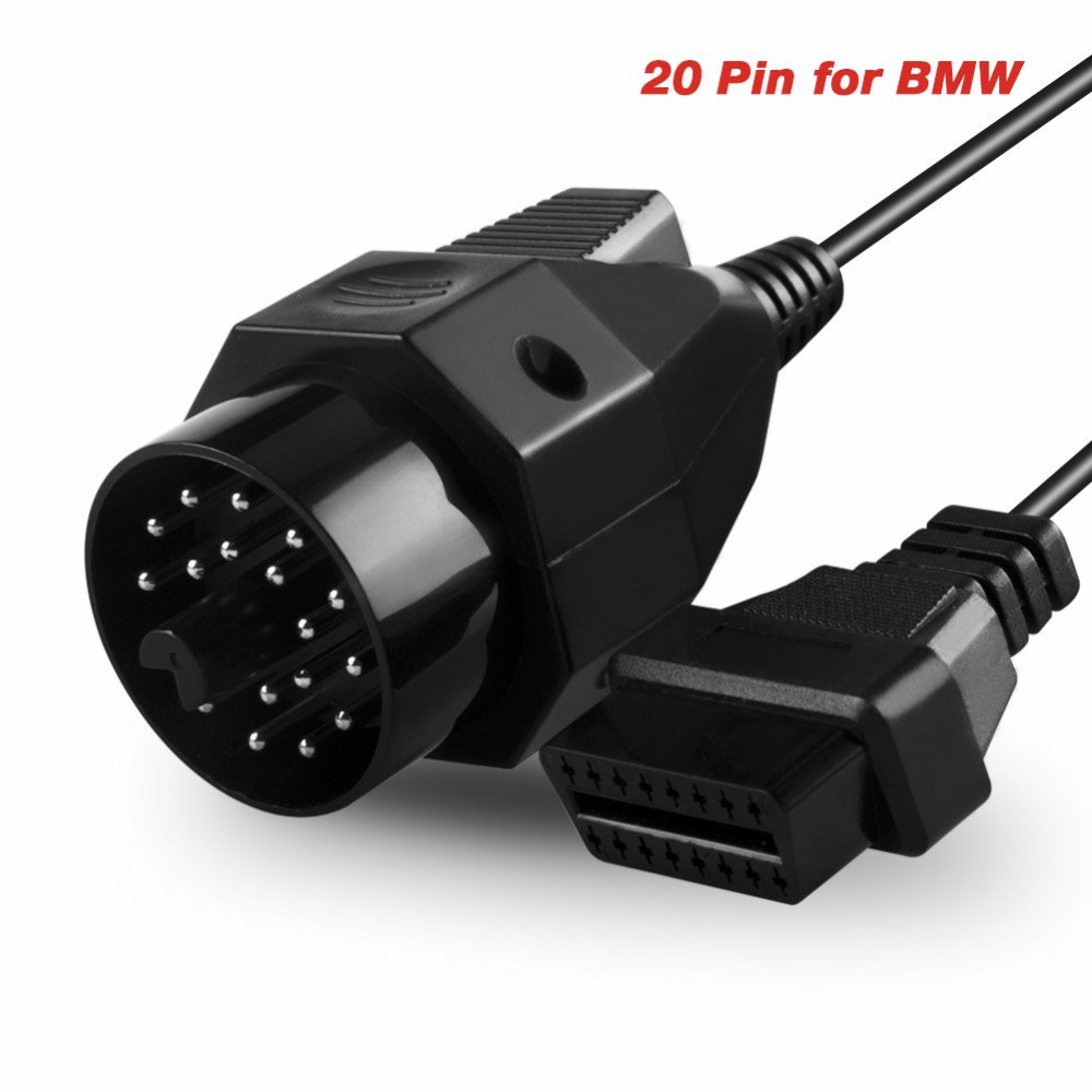 สําหรับ BMW 20 Pin ODB OBD2 สาย 20Pin ถึง 16 Pin หญิงสาย OBDII สําหรับ BMW 20 Pin สําหรับ e35 e36 X5