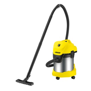 เครื่องดูดฝุ่น-ดูดน้ำ KARCHER รุ่น WD 3 Premium กำลัง 1000 วัตต์ ขนาด 17 ลิตร สีเหลือง