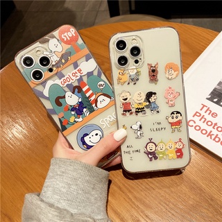 Animals Snoopy เคส OPPO A95 A74 A54 A52 A92 Soft Case เคท OPPO A53 A31 A15S A16 A5S F9 F11 A9 2020 เคสโทรศัพท์ แบบนุ่ม Phone Case