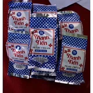 ครีมเปรี้ยว ครีมซองฟ้า ครีมไข่มุกทาหน้าขาว 3 g. X 12 ตลับ Pearl Cream(ยกโหล)