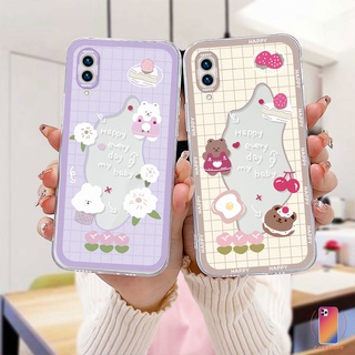 เคสใส VIVO Y15S Y91C Y21 2021 Y21A Y21T Y12S Y12 Y20 Y30 Y21S Y20S Y12i V21 V23E Y75 T1 Y55 Y75 Y16  Y91 Y30i Y93 Y95 Y15 Y17 Y50 Y53S Y51 2020 Y51A Y33T Y10 Y33S Y1S Y11 Y31  ลายกระต่าย หมี แฟชั่น เคสโทรศัพท์