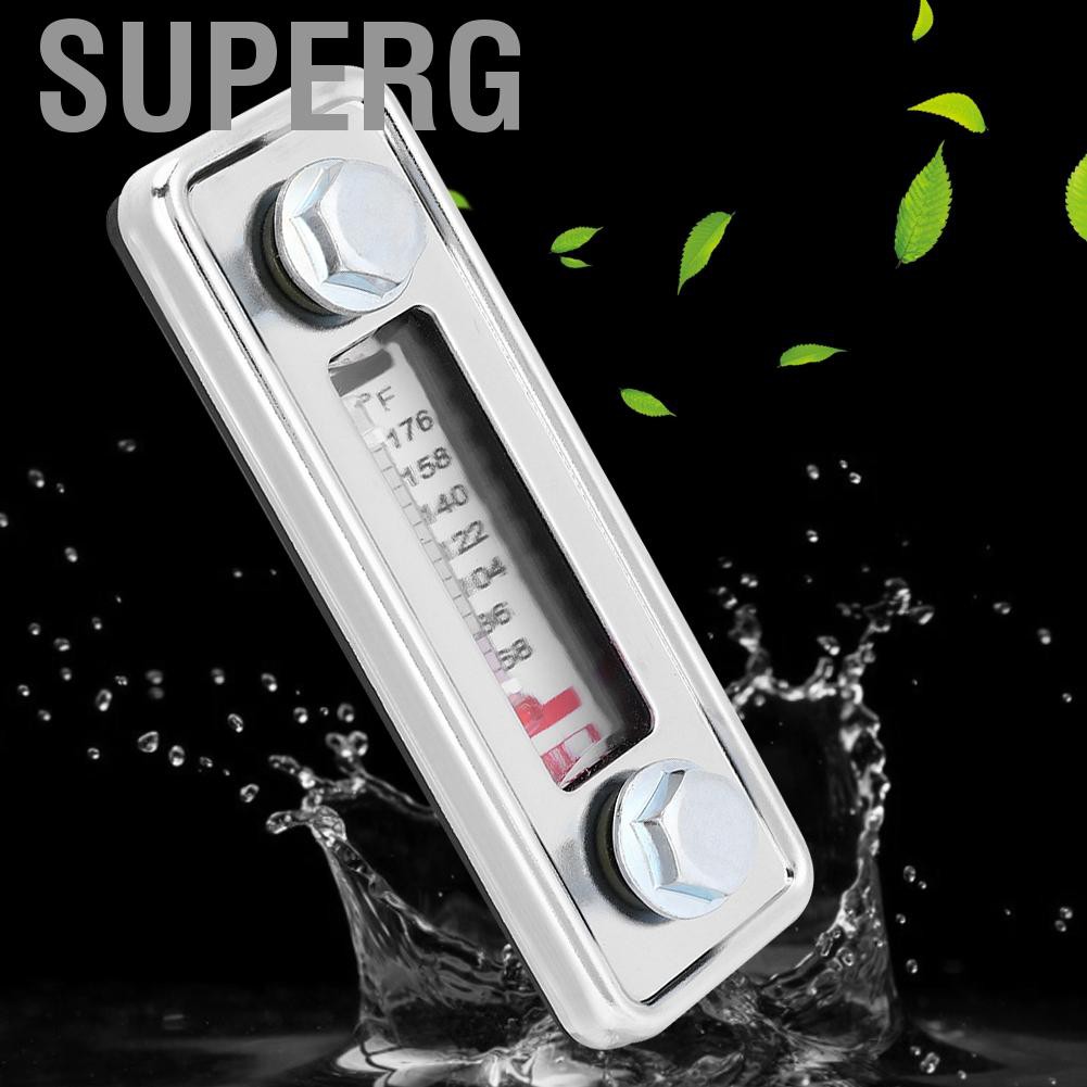 [Ready Stock] Supergoodsales เกจวัดระดับน้ำมันโลหะผสม 1 ชิ้นและกระจก 80 ° หลังจากนั้นระบบต่างๆ
