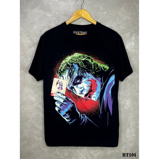 Jokerเสื้อยืดสีดำสกรีนลายBT104