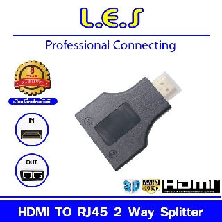 HDMI Male To LAN 2 Way splitter Adapter