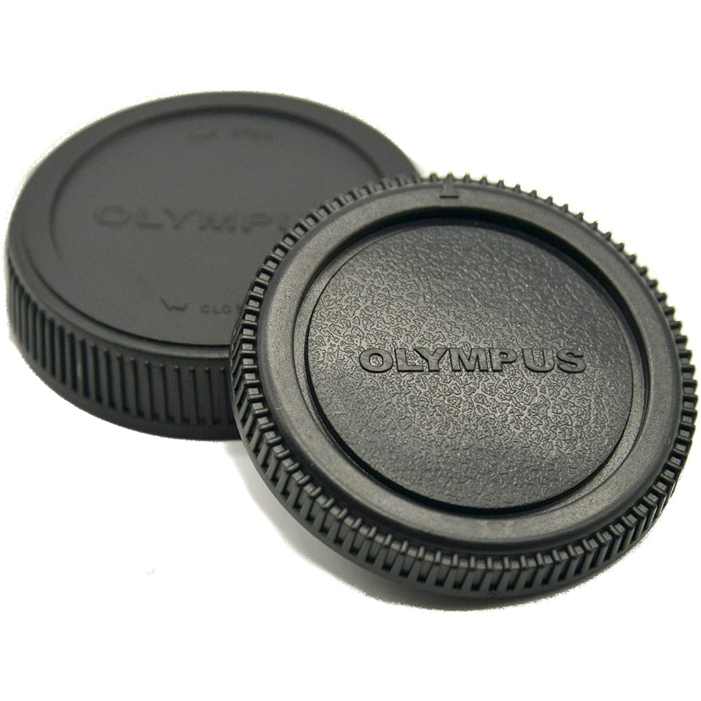 ฝาปิดท้ายเลนส์ Body Cap & Rear Lens Cap ฝาปิดบอดี้ ฝาปิดหน้ากล้องสำหรับ กล้อง Olympus OM
