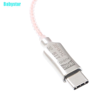 (Babystar) Type-c To 3. อะแดปเตอร์เสียง. 5 มม. ไฮไฟ 32 Bit 384 Khz Dsd 64 128