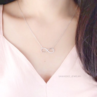 Infinity necklace(พลอยครึ่ง)