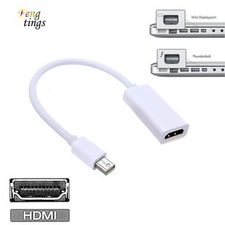 ฟุต✿สายเคเบิลอะแดปเตอร์ 1080P Mini Display Port DP to HDMI สําหรับ Apple MacBook Air Pro iMac