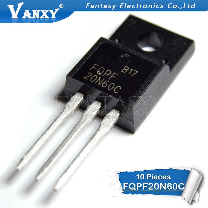 10PCS FQPF20N60 TO220 20N60 20N60C FQPF2060C FQPF20N60C TO-220