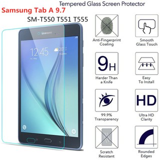 ฟิล์มกระจกนิรภัยกันรอยสําหรับ samsung galaxy tab a 9 . 7 sm - t 550 t 551 t 555